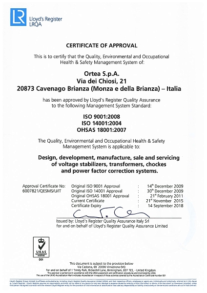 Сертификат ISO 9001-14001-18001