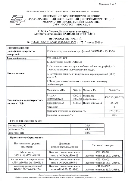 Испытания Ростест